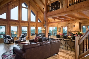 Log Home Great Room