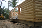 6 x 12 "D" Log with Dovetail Corners